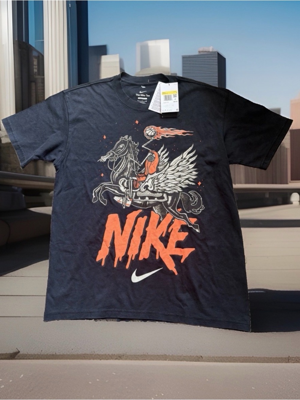 Nike Men’s Size Small Max90 Basketball Loose Fit T-Shirt. Black Graphic Tee. NWT